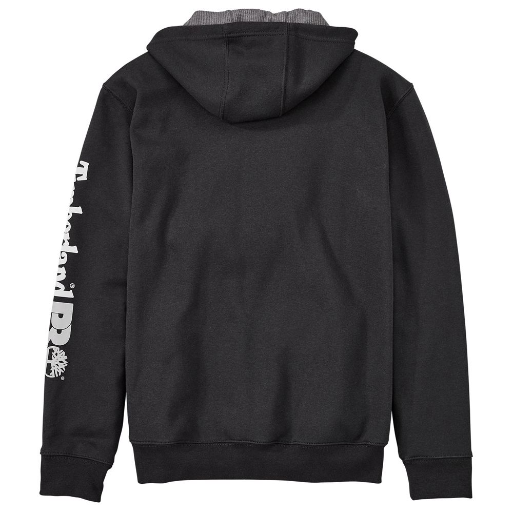 Hanorac Timberland Barbati Negrii - Pro® Hood Honcho Full-Zip Hoodie - Romania - GSQBLZ950